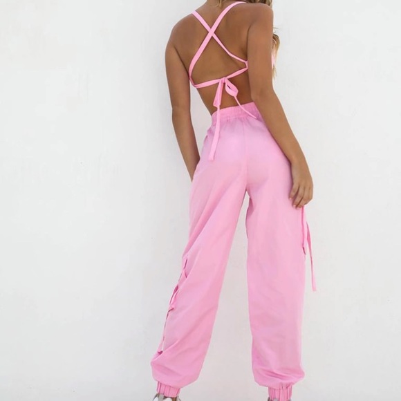 Hot Pink 2-Piece Jogger Set - Picture 5 of 5